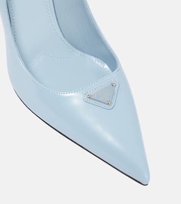 Pumps aus Metallic-Leder | Prada