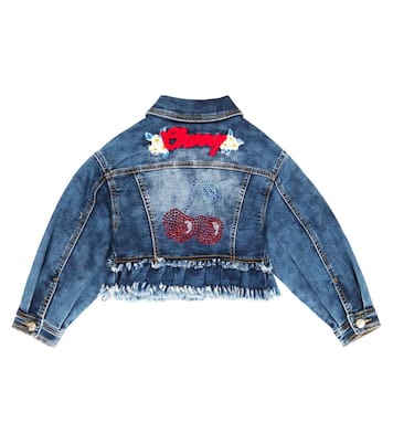 Giacca di jeans con ricamo | Monnalisa