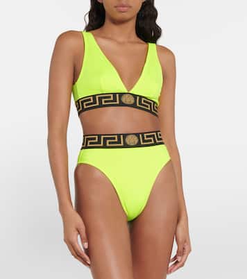 Haut de bikini triangle Greca | Versace
