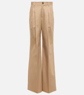 Pantalon ample Flavie à taille haute en coton | Nili Lotan