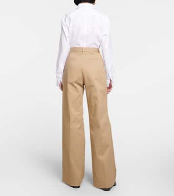 Pantalon ample Flavie à taille haute en coton | Nili Lotan