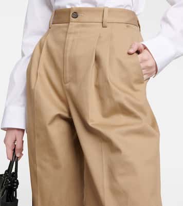 Pantalon ample Flavie à taille haute en coton | Nili Lotan