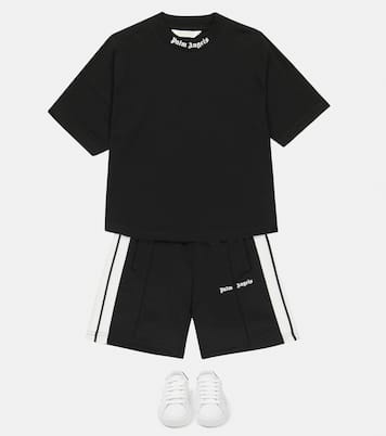 Logo cotton jersey T-shirt | Palm Angels Kids