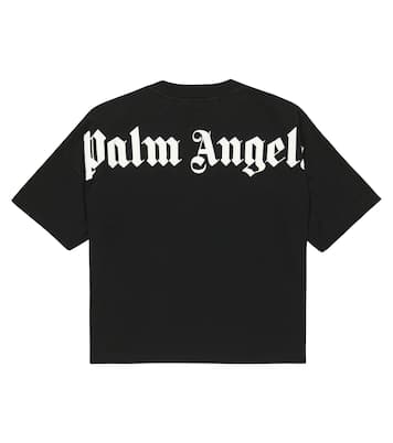T Shirt aus Baumwoll Jersey in Schwarz Palm Angels Kids Mytheresa