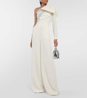 Embellished one-shoulder jumpsuit | Elie Saab