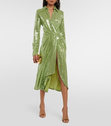 Joelle sequined gathered midi dress | Dodo Bar Or