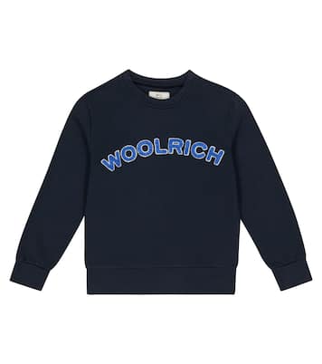 Felpa in cotone con logo | Woolrich Kids