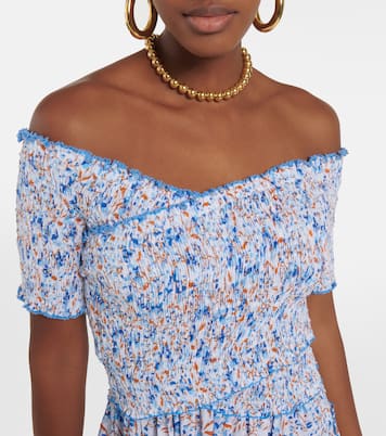 Soledad floral cotton minidress | Poupette St Barth