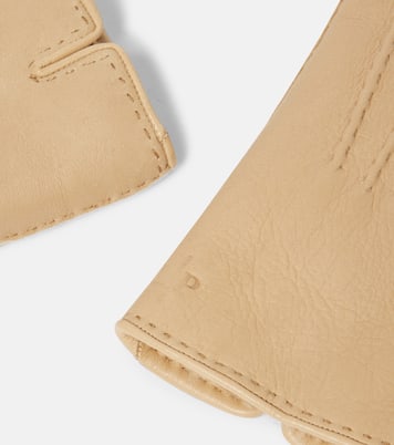 Guanti Elide in pelle con shearling | Loro Piana