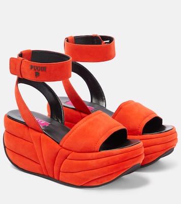 Sandales Pucciami à plateforme en daim | Pucci