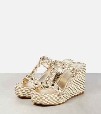 Sandalias con cuña Rockstud | Valentino Garavani