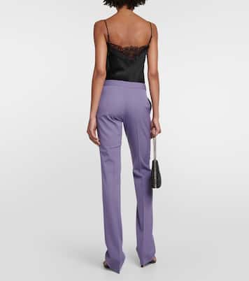 Low-rise wool-blend pants | Stella McCartney