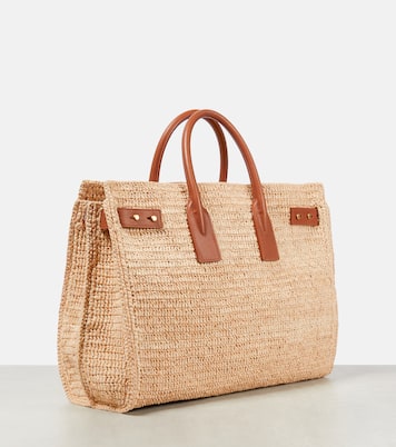 Sac De Jour Supple Medium en raphia | Saint Laurent