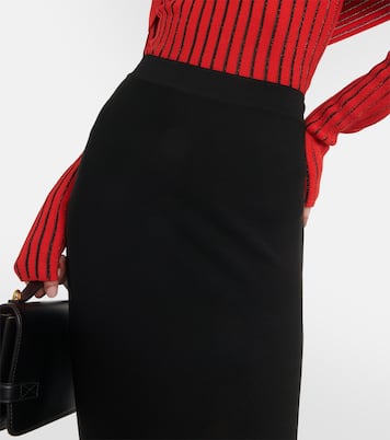 Falda larga de tiro alto | Balmain