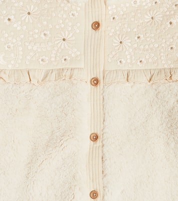 Cappotto in pelliccia sintetica con ricami | Louise Misha