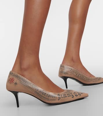 x Jean Paul Gaultier Tattoo leather pumps | Jimmy Choo