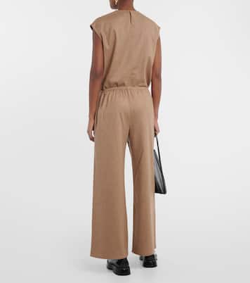 Pantalones anchos de lana y cachemir | Asceno