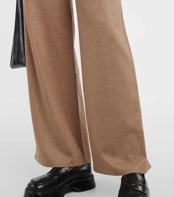 Pantalones anchos de lana y cachemir | Asceno