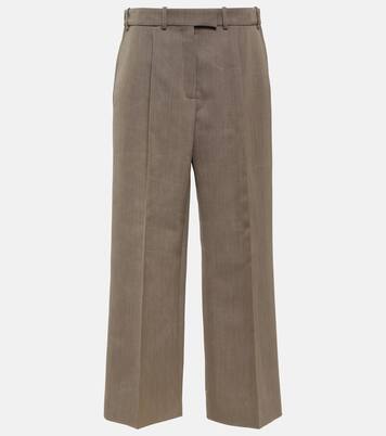 Pantaloni a gamba larga Roan in lana | The Row