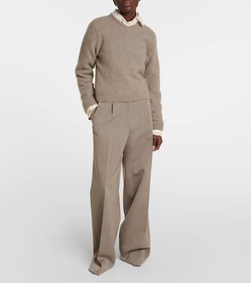 Pantaloni a gamba larga Roan in lana | The Row