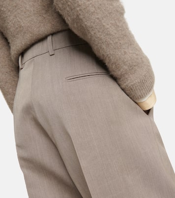 Pantaloni a gamba larga Roan in lana | The Row