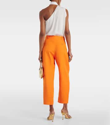 Pantalones cropped Iconic de tiro alto | Stella McCartney