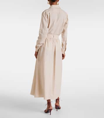 Falda midi de lino | Loro Piana