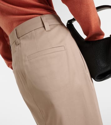 Low-Rise-Maxirock aus einem Baumwollgemisch | Brunello Cucinelli