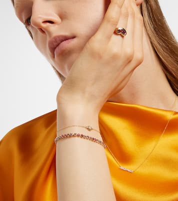 Bracelet Birthstone Bonbon en or 14 ct et diamant | Stone and Strand