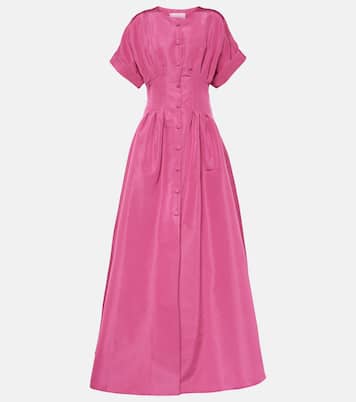 Vestido de fiesta de seda plisado | Carolina Herrera