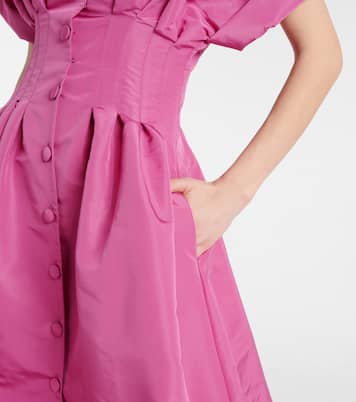 Vestido de fiesta de seda plisado | Carolina Herrera