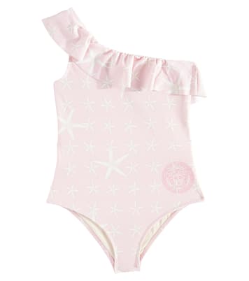 Stella Marina ruffled one-shoulder swimsuit | Versace Kids