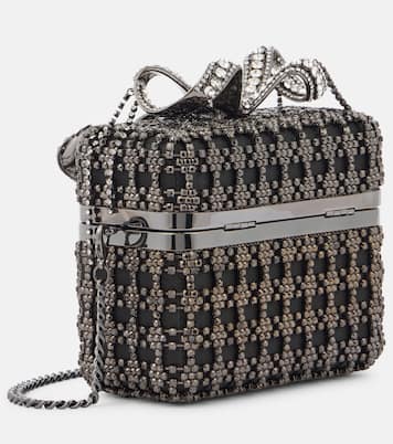 Borsa a spalla con fiocco e cristalli | Self-Portrait