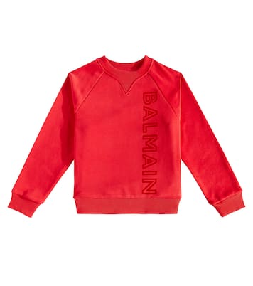 Sudadera de algodón con logo | Balmain Kids