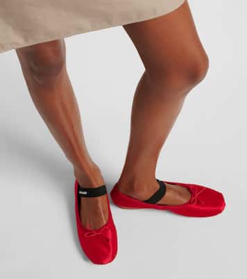 Ballerine in raso | Miu Miu