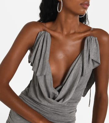 Draped jersey minidress | The Attico