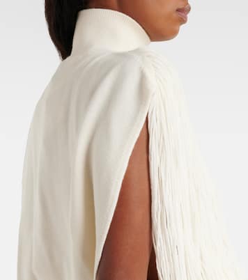 Fringed wool turtleneck sweater | Alaïa