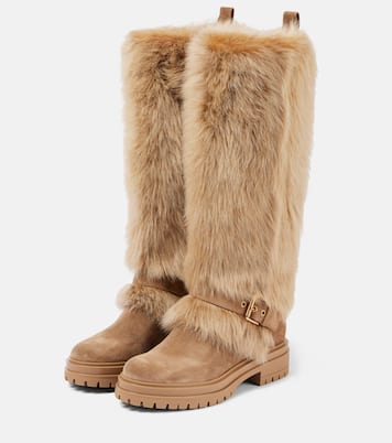 Botas altas de ante con borrego | Gianvito Rossi