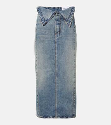Falda midi de denim | McQueen