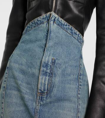 Falda midi de denim | McQueen