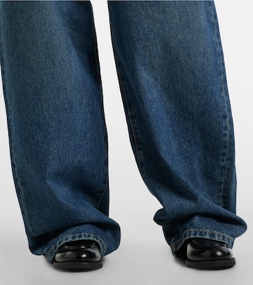 Jeans a gamba larga e vita alta | Prada
