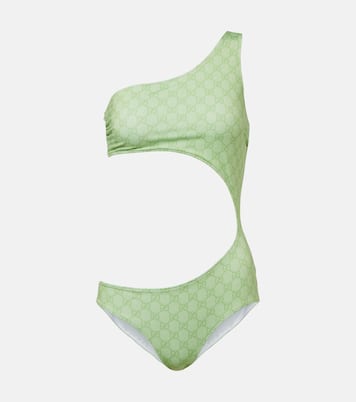 Costume intero con stampa GG con cut-out | Gucci