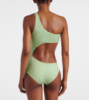 Costume intero con stampa GG con cut-out | Gucci