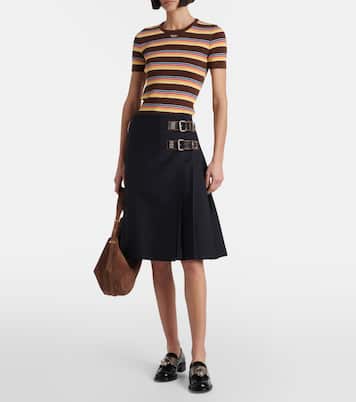 Pullover in cotone a righe | Prada
