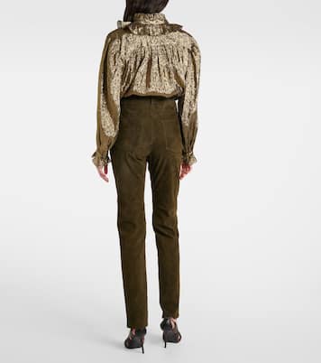 Pantalon slim en daim | Chloé