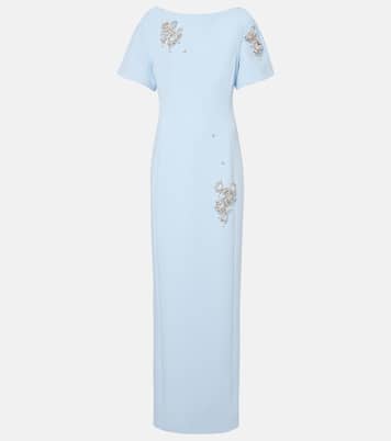Cocktailkleid Lacin mit Kristallen | Safiyaa