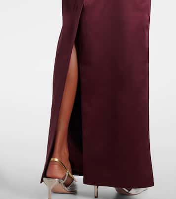 Sisu bow-detail satin gown | The New Arrivals Ilkyaz Ozel