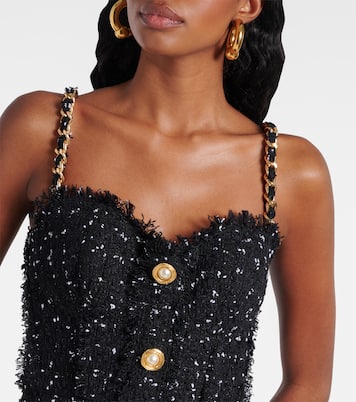 Robe en tweed lamé | Balmain