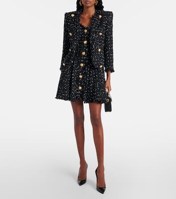 Robe en tweed lamé | Balmain