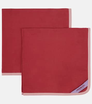 Rainbow Vino Large set of 2 napkins | La DoubleJ